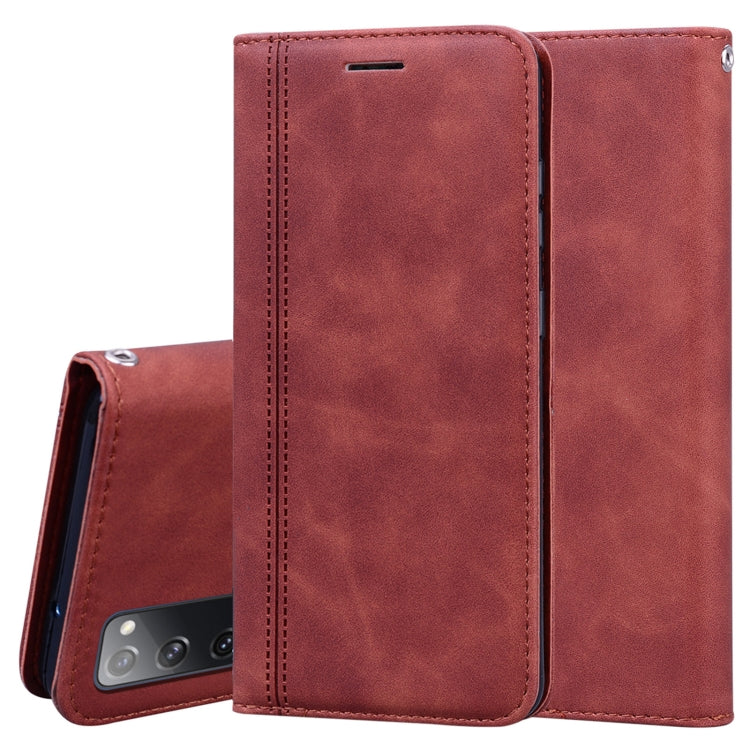 Frosted Business Magnetic Horizontal Flip PU Leather Case with Holder & Card Slot & Lanyard, For Huawei Y6p (2020), For Samsung Galaxy A21s, For Samsung Galaxy M51, For Samsung Galaxy S20 FE 5G