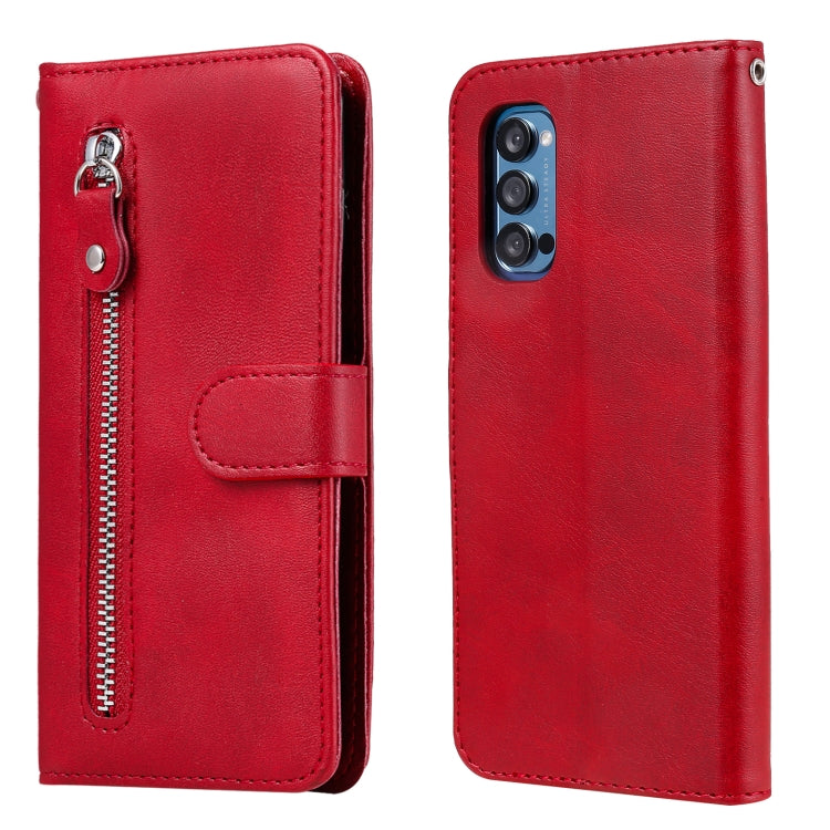 Fashion Calf Texture Zipper Horizontal Flip Leather Case with Holder & Card Slots & Wallet, For OPPO Realme 7, For OPPO Realme C11, For OPPO Realme C15 / C12, For OPPO Reno4 Pro 5G