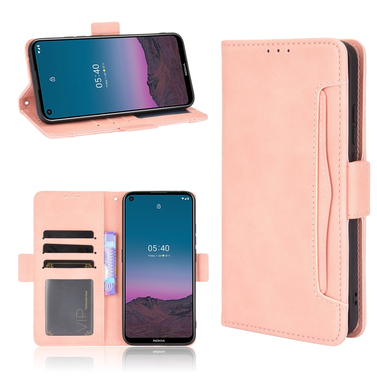 Skin Feel Calf Pattern Horizontal Flip Leather Case with Holder & Card Slots & Photo Frame, For Nokia 5.4