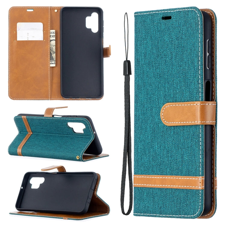 Color Matching Denim Texture Horizontal Flip Leather Case with Holder & Card Slots & Wallet & Lanyard, For Xiaomi Poco M3, For Samsung Galaxy A32 5G