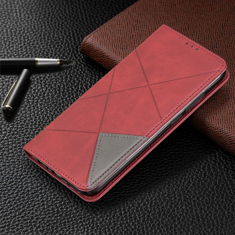 Rhombus Texture Horizontal Flip Magnetic Leather Case with Holder & Card Slots, For Xiaomi Redmi Note 8, For Xiaomi Redmi Note 8 Pro
