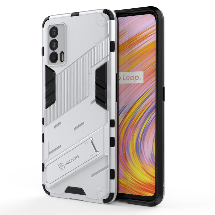 Punk Armor 2 in 1 PC + TPU Shockproof Case with Invisible Holder, For OPPO Reno5 Pro, For OPPO Realme V15