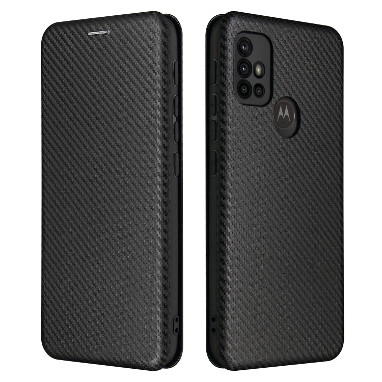 Carbon Fiber Texture Magnetic Horizontal Flip TPU + PC + PU Leather Case with Card Slot, For LG K53, For LG Stylo 7 5G, For Xiaomi Redmi K40 / K40 Pro, For Motorola Moto G30 / G10
