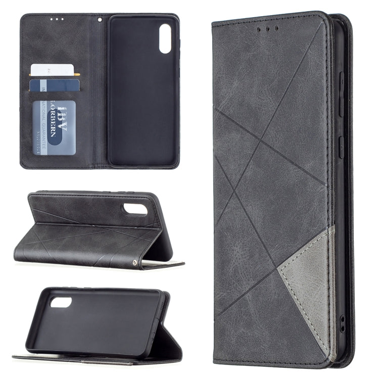 Rhombus Texture Horizontal Flip Magnetic Leather Case with Holder & Card Slots, For Xiaomi Redmi Note 10 Pro, For Huawei P50 Pro, For Huawei P50, For Samsung Galaxy A02, For Nokia C1 Plus
