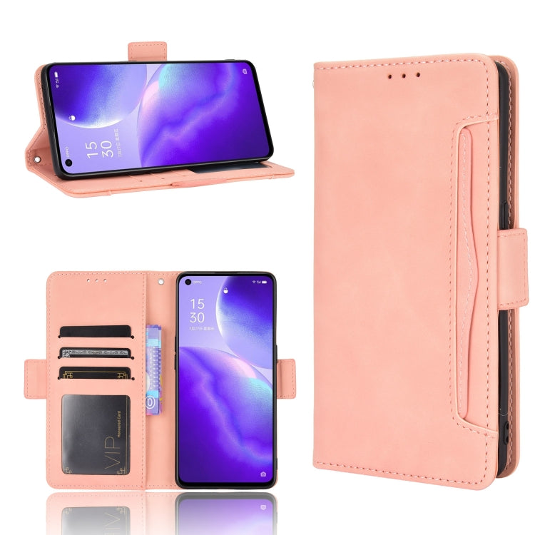 Skin Feel Calf Pattern Horizontal Flip Leather Case with Holder & Card Slots & Photo Frame, For OPPO A54, For OPPO A93 5G, For OPPO A94 4G/F19 Pro 4G/Reno5 F/Reno5 Lite, For OPPO Find X3 Lite / Reno5 5G