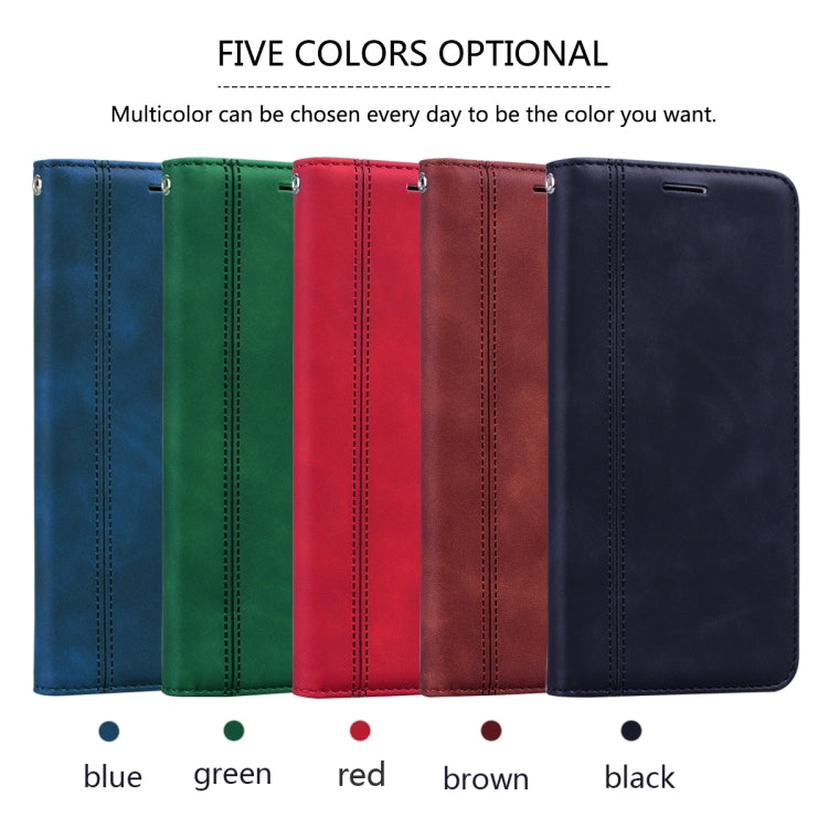 Frosted Business Magnetic Horizontal Flip PU Leather Case with Holder & Card Slot & Lanyard, For Xiaomi Redmi 9T, For Xiaomi Redmi Note 9T, For Xiaomi Redmi Note 10 4G, For Xiaomi Redmi K40 / K40 Pro