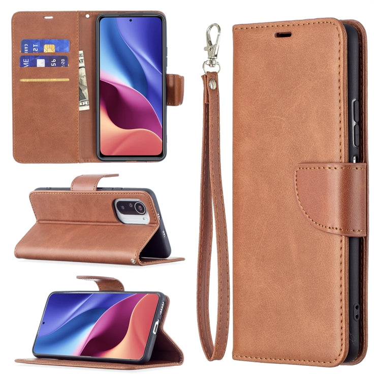 Retro Lambskin Texture Pure Color Horizontal Flip PU Leather Case with Holder & Card Slots & Wallet & Lanyard, For Xiaomi Mi 11i / Poco F3 / Redmi K40