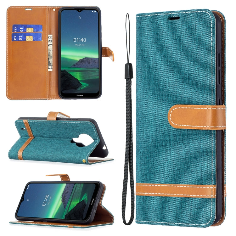 Color Matching Denim Texture Horizontal Flip Leather Case with Holder & Card Slots & Wallet & Lanyard, For Nokia G20 / G10, For Nokia 1.4