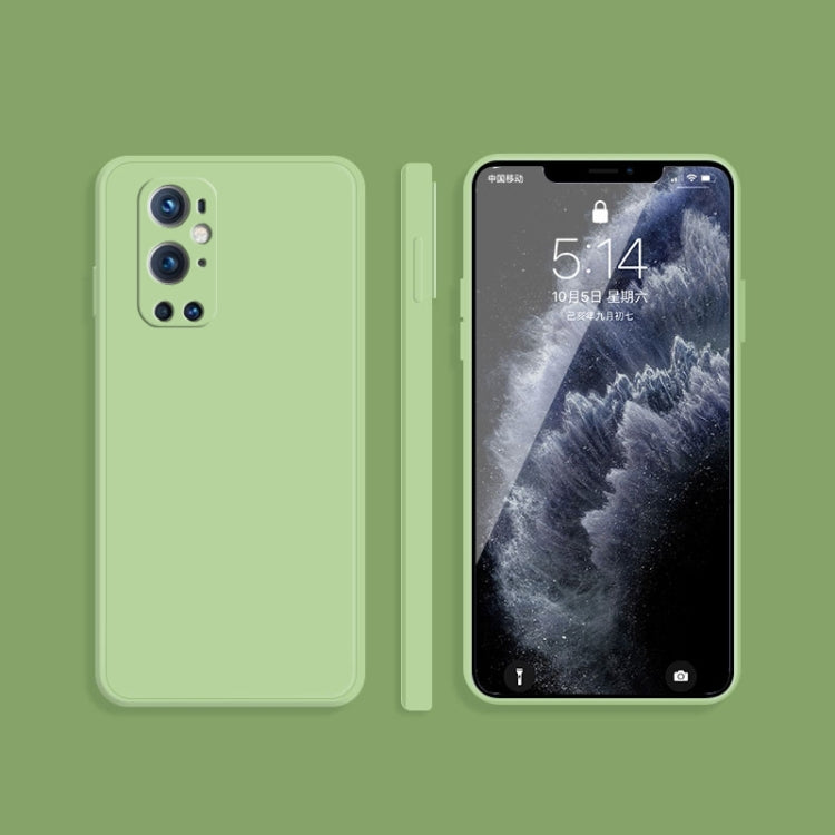 Solid Color Imitation Liquid Silicone Straight Edge Dropproof Full Coverage Protective Case, For OnePlus 9 Pro