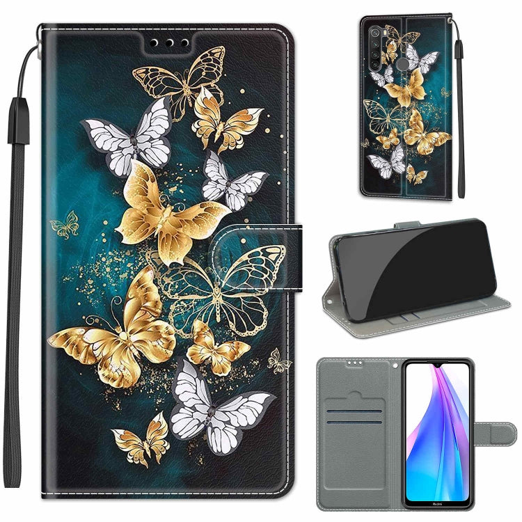 Voltage Coloured Drawing Magnetic Clasp Horizontal Flip PU Leather Case with Holder & Card Slots, For Xiaomi Redmi Note 8T