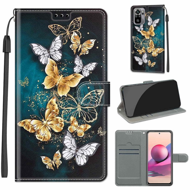 Voltage Coloured Drawing Magnetic Clasp Horizontal Flip PU Leather Case with Holder & Card Slots, For Xiaomi Redmi Note 10 4G/Note 10S