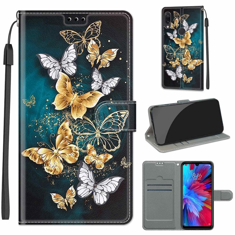 Voltage Coloured Drawing Magnetic Clasp Horizontal Flip PU Leather Case with Holder & Card Slots, For Xiaomi Redmi Note 7