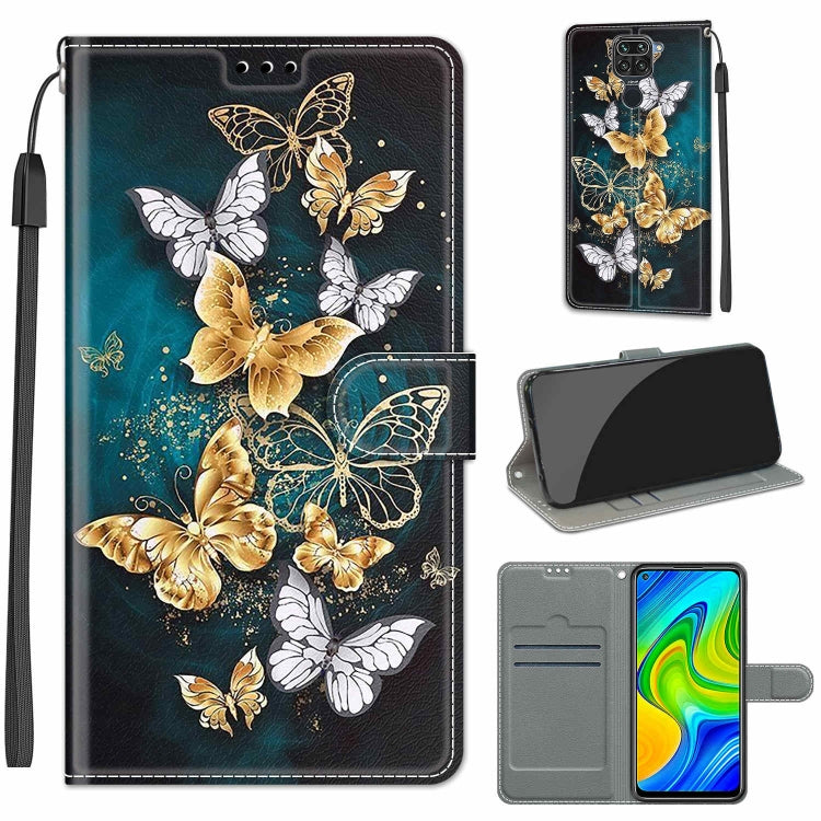 Voltage Coloured Drawing Magnetic Clasp Horizontal Flip PU Leather Case with Holder & Card Slots, For Xiaomi Redmi Note 9/Redmi 10X 4G