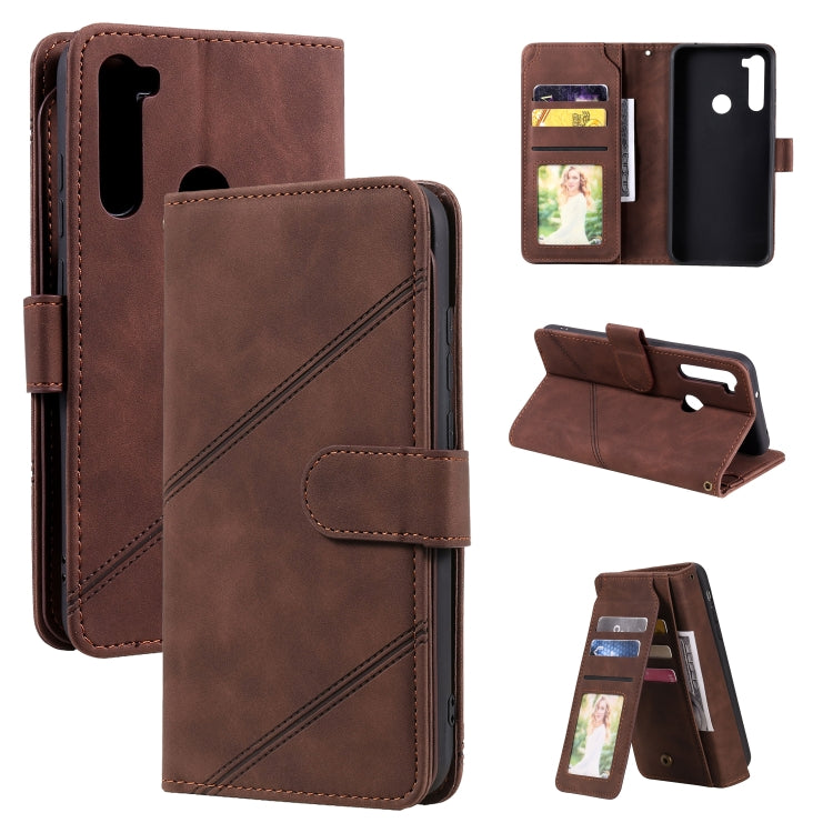 Skin Feel Business Horizontal Flip PU Leather Case with Holder & Multi-Card Slots & Wallet & Lanyard & Photo Frame, For Xiaomi Redmi Note 7, For Xiaomi Redmi Note 8, For Xiaomi Redmi 9A, For Xiaomi Redmi Note 8T