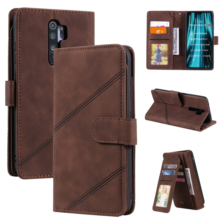 Skin Feel Business Horizontal Flip PU Leather Case with Holder & Multi-Card Slots & Wallet & Lanyard & Photo Frame, For Xiaomi Redmi 9, For Xiaomi Redmi Note 8 Pro