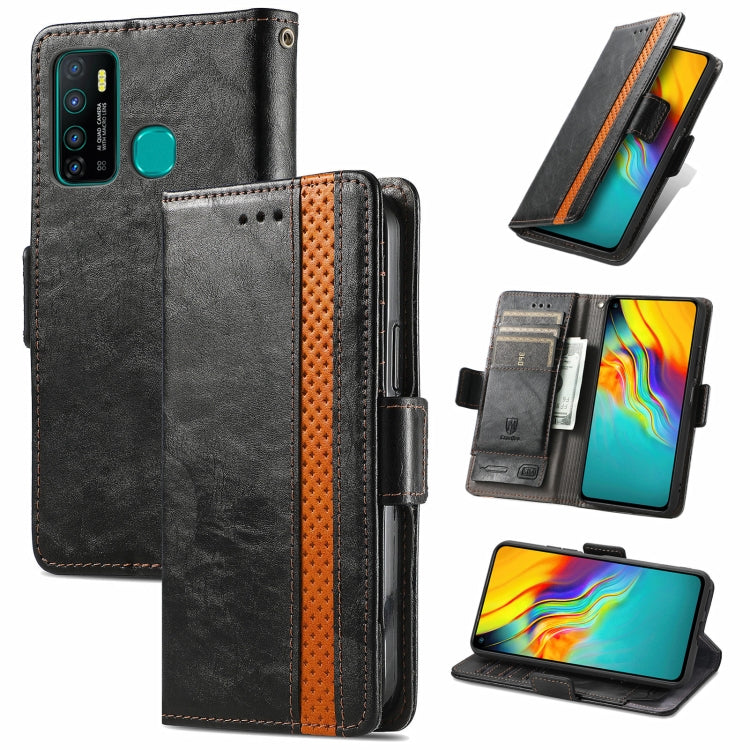 CaseNeo Business Splicing Dual Magnetic Buckle Horizontal Flip PU Leather Case with Holder & Card Slots & Wallet, For Samsung Galaxy A52 5G, For Samsung Galaxy A72 5G, For OPPO A93 5G, For Infinix Hot 9