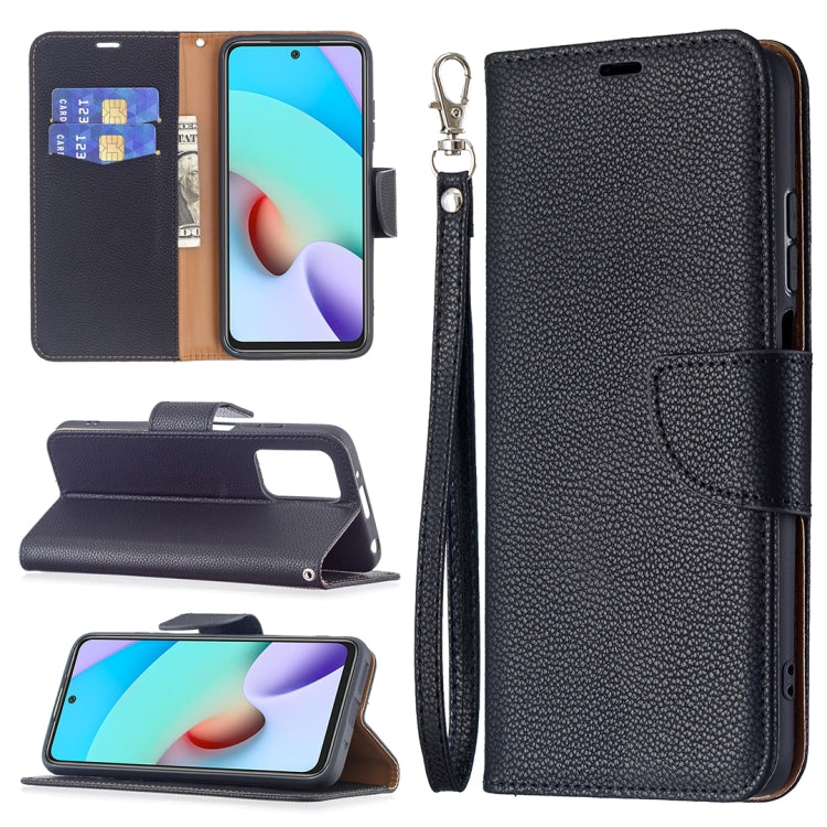 Litchi Texture Pure Color Horizontal Flip PU Leather Case with Holder & Card Slots & Wallet & Lanyard, For Xiaomi Redmi 10