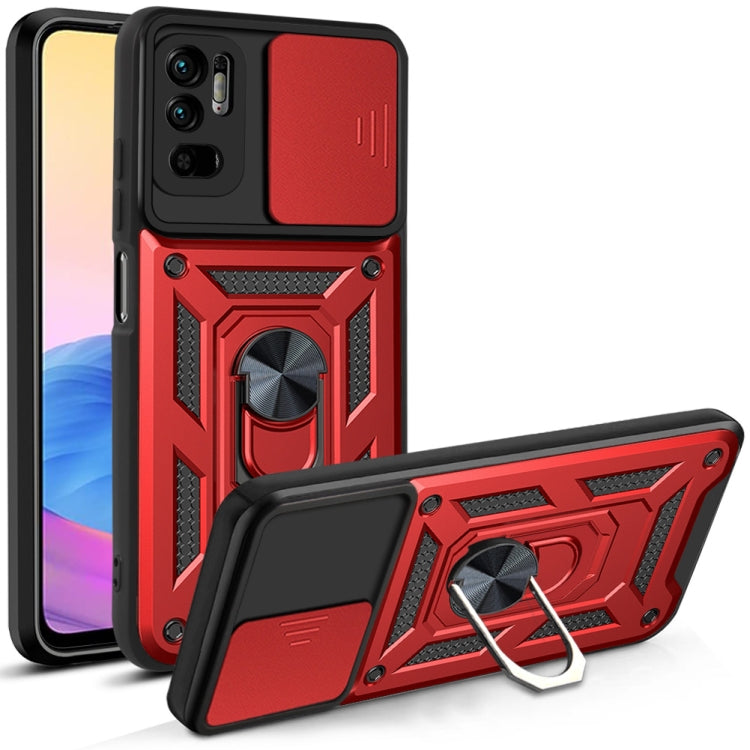 Sliding Camera Cover Design TPU+PC Protective Case, For Xiaomi Redmi Note 10 5G