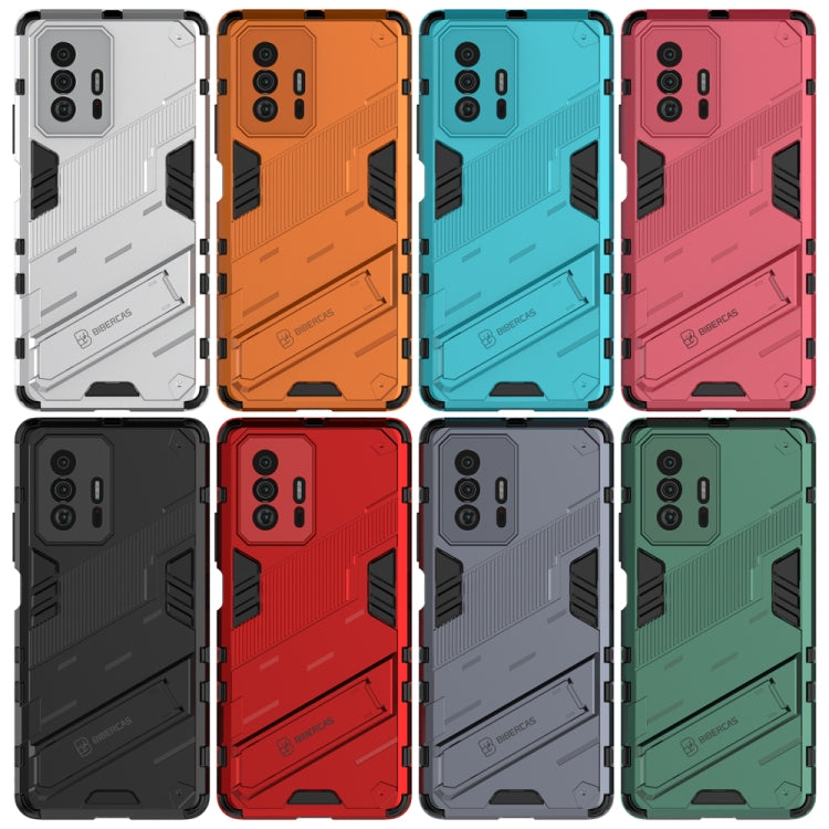 Punk Armor 2 in 1 PC + TPU Shockproof Case with Invisible Holder, For Xiaomi Mi 11T / 11T Pro