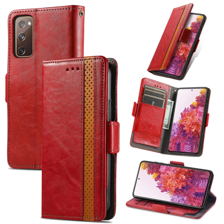 CaseNeo Splicing Dual Magnetic Buckle Leather Case with Holder & Card Slots & Wallet, For Doogee N40 Pro, For Infinix Zero 8, For Vodafone Smart E11, For Wiko Power U30, For Xiaomi 11T / 11T Pro, For Samsung Galaxy S20 FE
