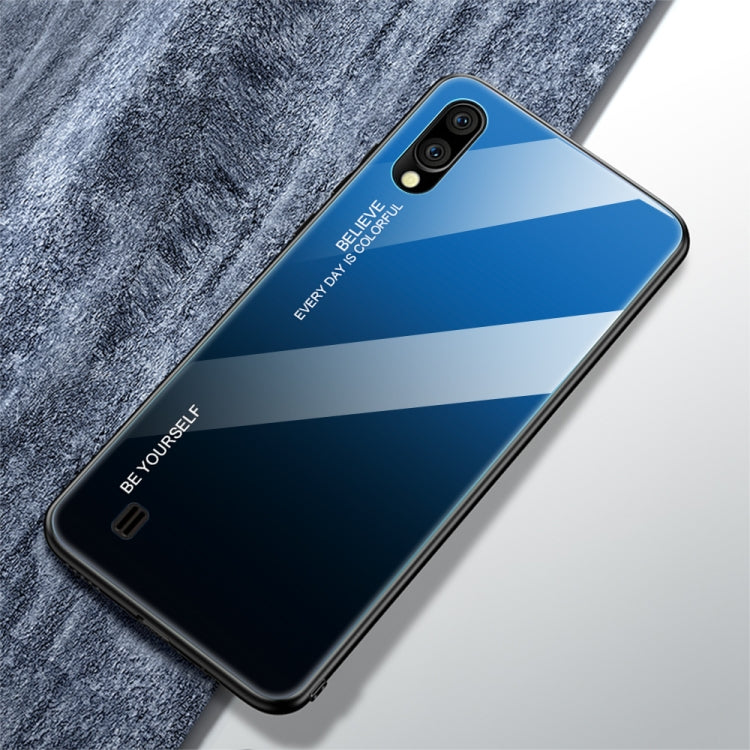 Gradient Color Glass Case, For Galaxy A60, For Galaxy A70, For Galaxy M10