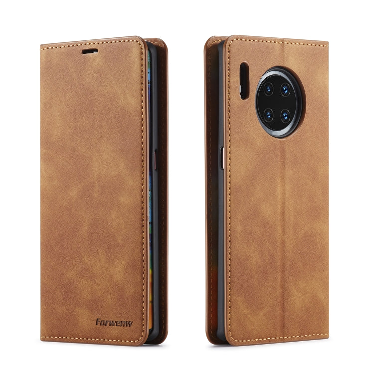 Forwenw Dream Series Oil Edge Strong Magnetism Horizontal Flip Leather Case with Holder & Card Slots & Wallet & Photo Frame, For Huawei Mate 30 Lite, For Huawei Mate 30 Pro