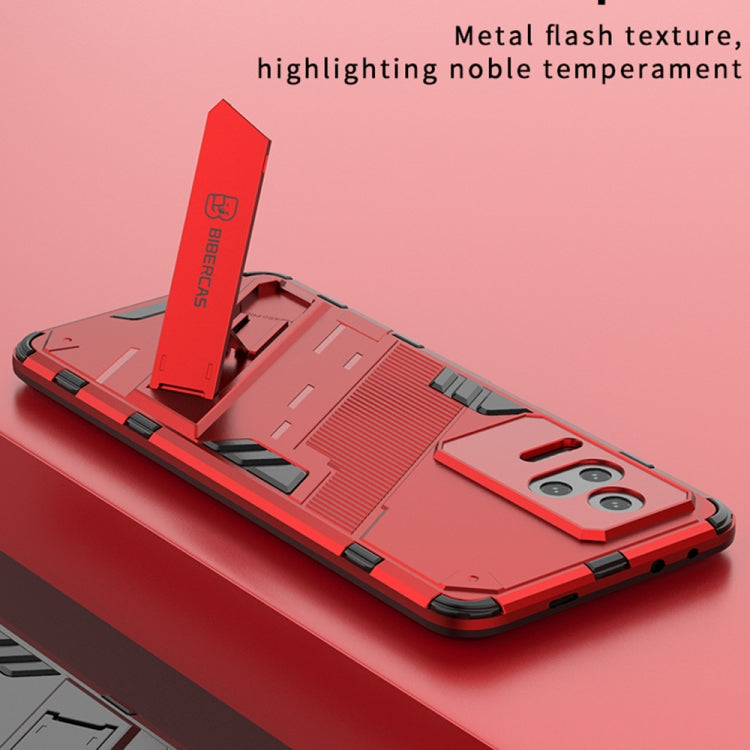 Punk Armor 2 in 1 PC + TPU Shockproof Phone Case with Holder, For Xiaomi Redmi K50 Pro, For Xiaomi Redmi K50 Gaming