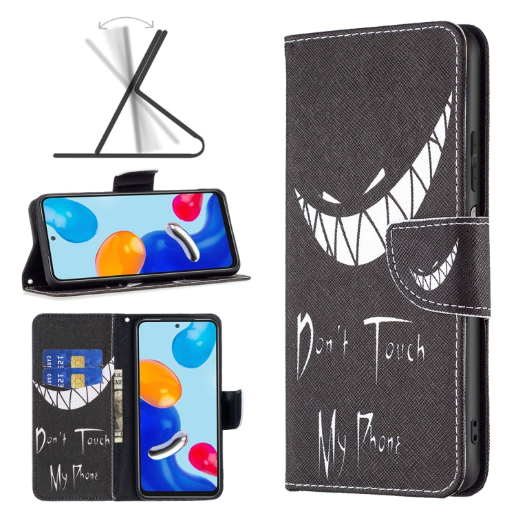 Colored Drawing Pattern Leather Phone Case, For Xiaomi Redmi Note 11 International Version