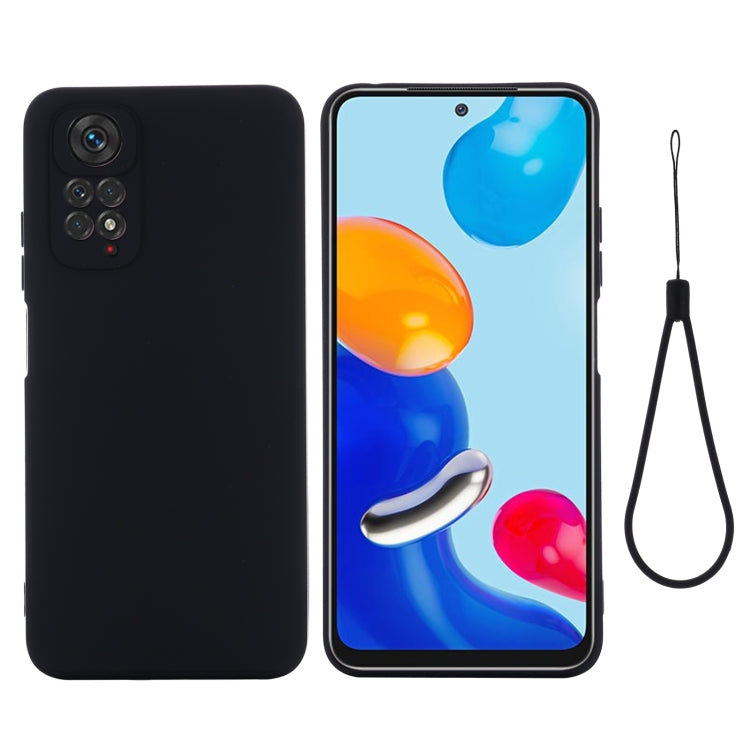 Pure Color Liquid Silicone Shockproof Full Coverage Phone Case, For Xiaomi Redmi Note 11S/ Note 11 4G