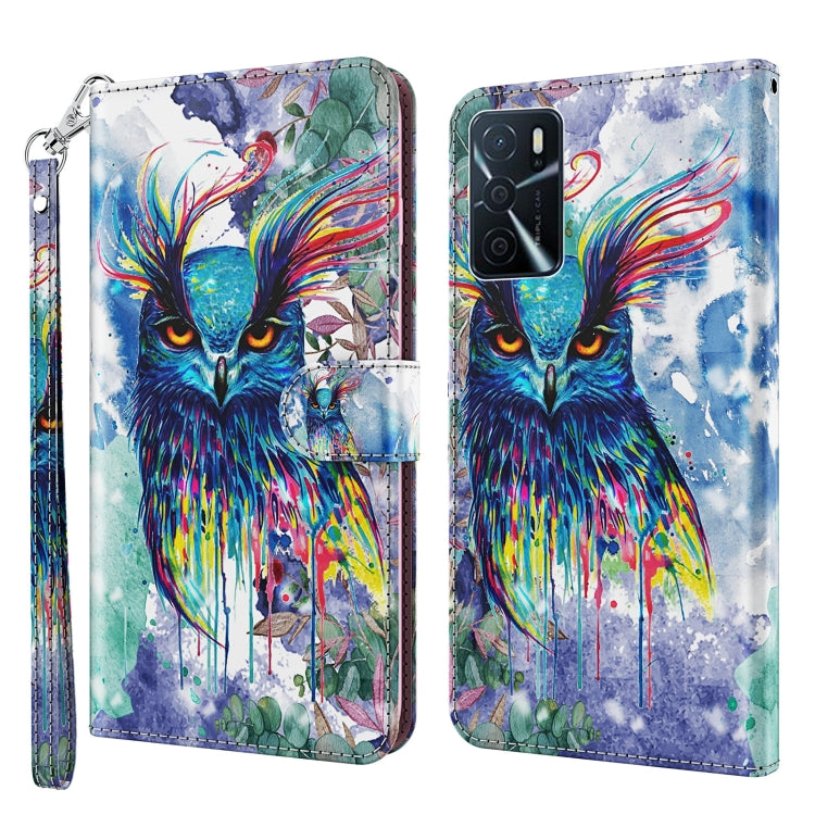3D Painting Pattern TPU + PU Leather Phone Case, For Sony Xperia 10 III, For OPPO A16 / A54 5G