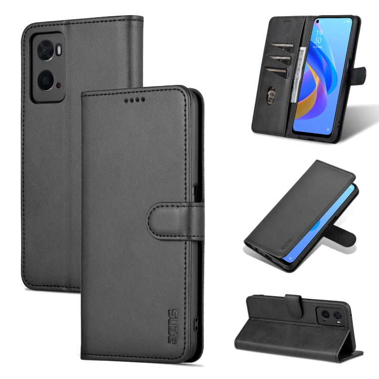AZNS Skin Feel Calf Texture Horizontal Flip Leather Phone Case, For OPPO A36 4G/A76 4G(Global)
