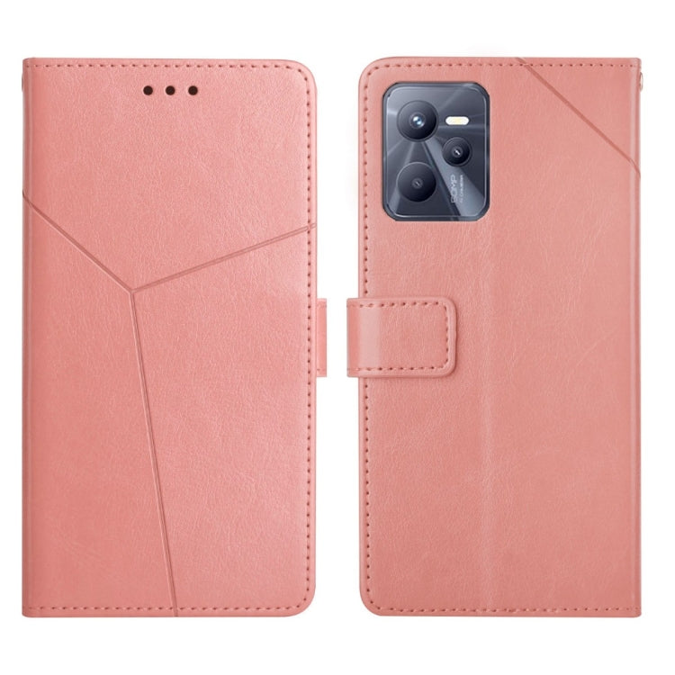 Y Stitching Horizontal Flip Leather Phone Case, For OPPO Realme C31, For OPPO Realme C35