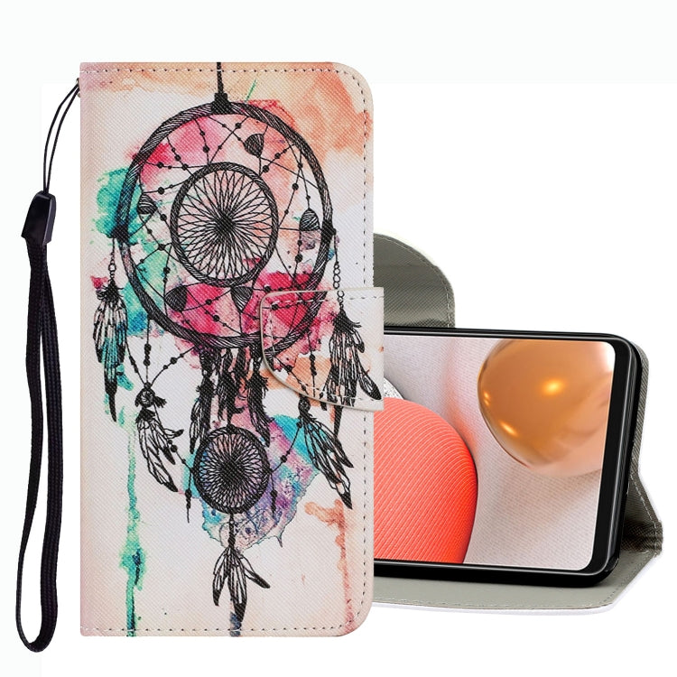 Coloured Drawing Pattern Leather Phone Case, For Samsung Galaxy A42 5G