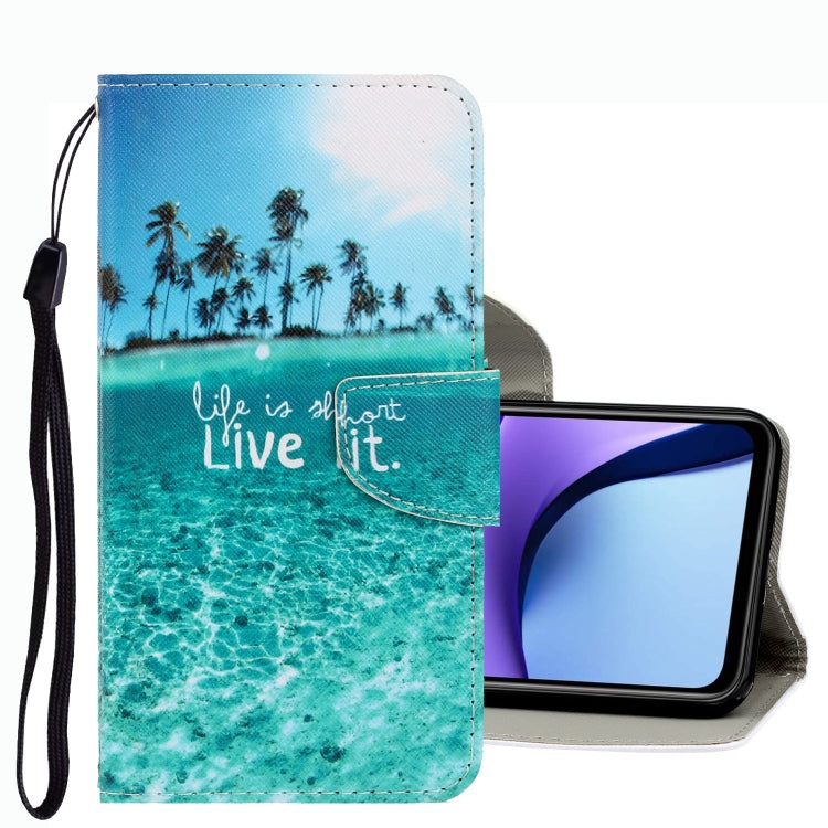 3D Colored Drawing Leather Phone Case, For Xiaomi Redmi Note 9T