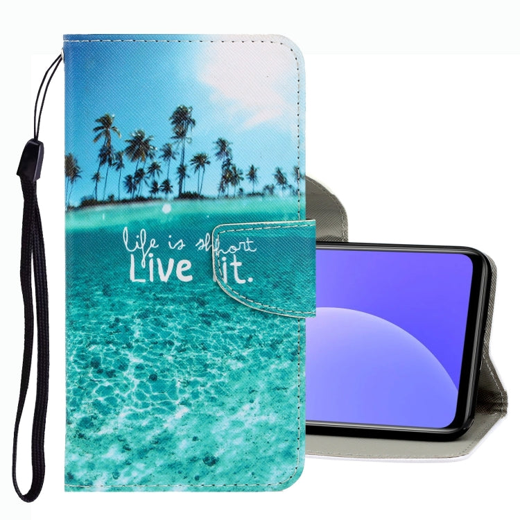 3D Colored Drawing Leather Phone Case, For Xiaomi Mi 10T Lite