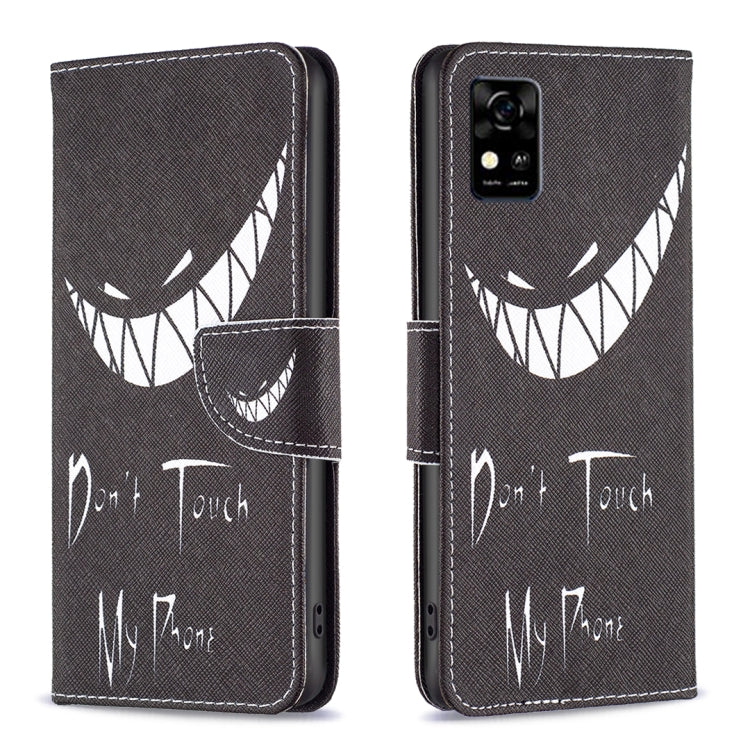 Colored Drawing Pattern Leather Phone Case, For ZTE Blade A31