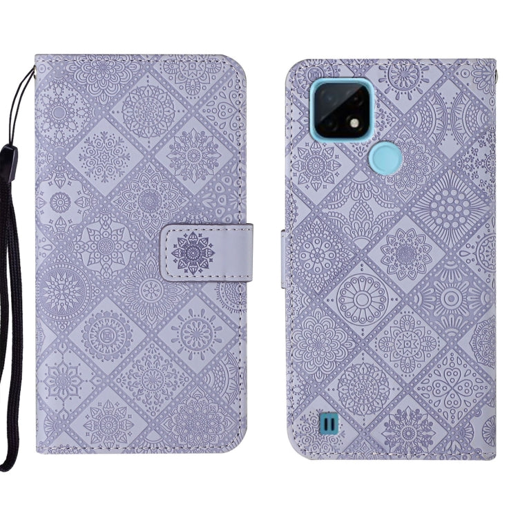 Ethnic Style Embossed Pattern Leather Phone Case, For OPPO A16, For OPPO A94 5G, For OPPO Realme C20 / C21
