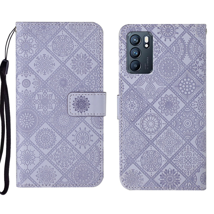 Ethnic Style Embossed Pattern Leather Phone Case, For OPPO Reno5 5G, For OPPO Reno5 Pro 5G, For OPPO Reno6 5G