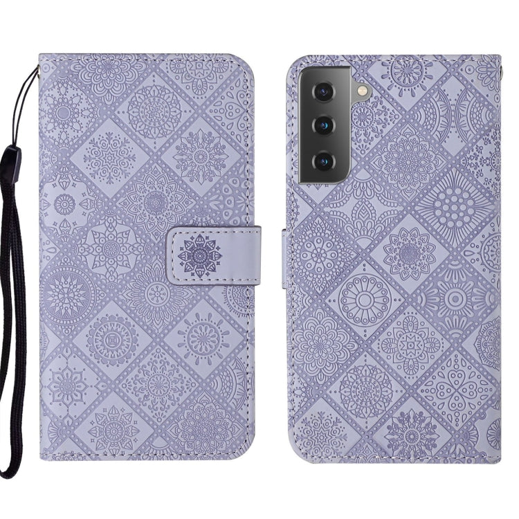 Ethnic Style Embossed Pattern Leather Phone Case, For Samsung Galaxy S22 5G