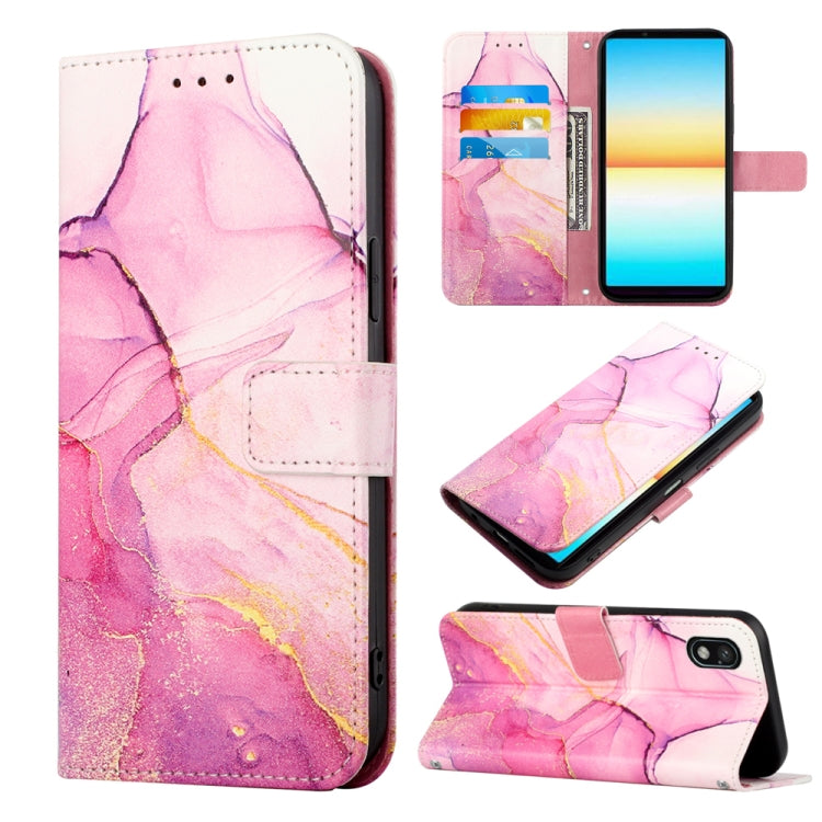 PT003 Marble Pattern Flip Leather Phone Case, For Sony Xperia 1 IV, For Motorola Moto G52, For Sony Xperia 10 IV, For Sony Xperia ACE III