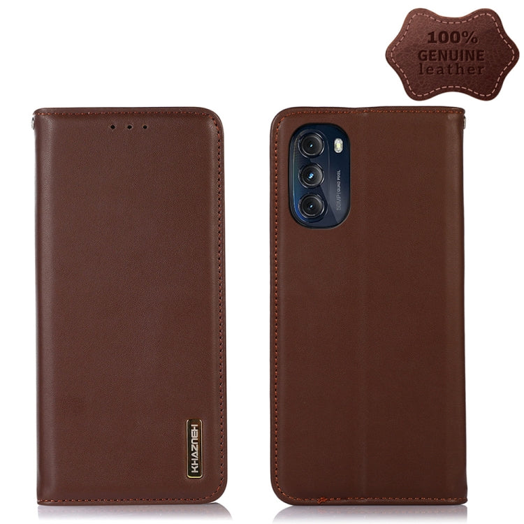 KHAZNEH Nappa Top Layer Cowhide Leather Phone Case, For Motorola Moto G 2022 5G, For OnePlus 10R / Ace
