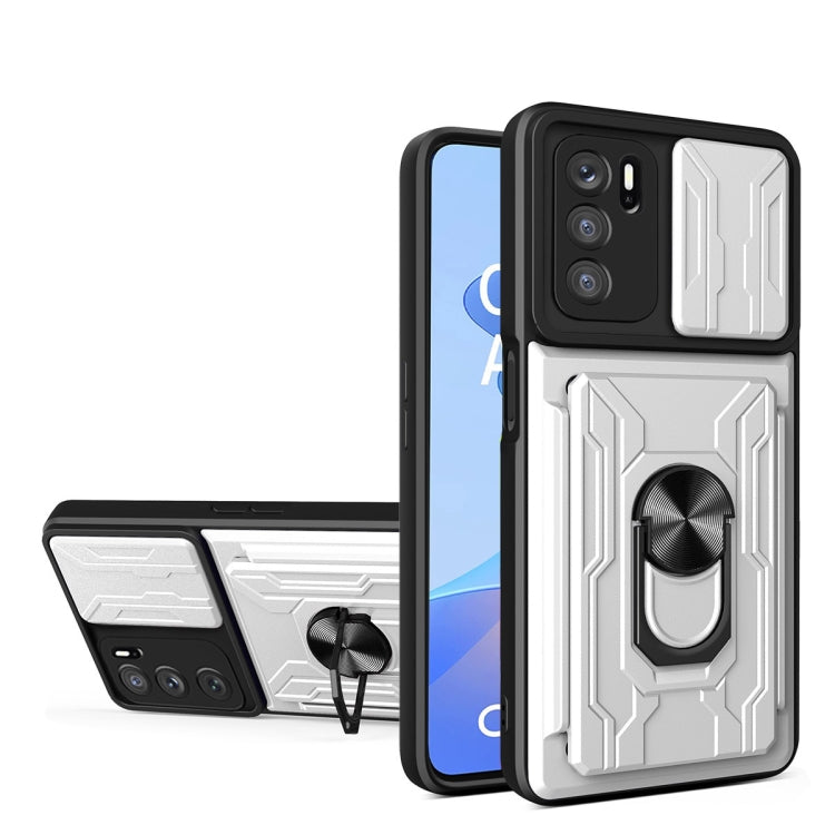 Sliding Camshield TPU+PC Phone Case with Card Slot, For Motorola Edge 20 Pro, For Motorola Moto G100, For OPPO A16