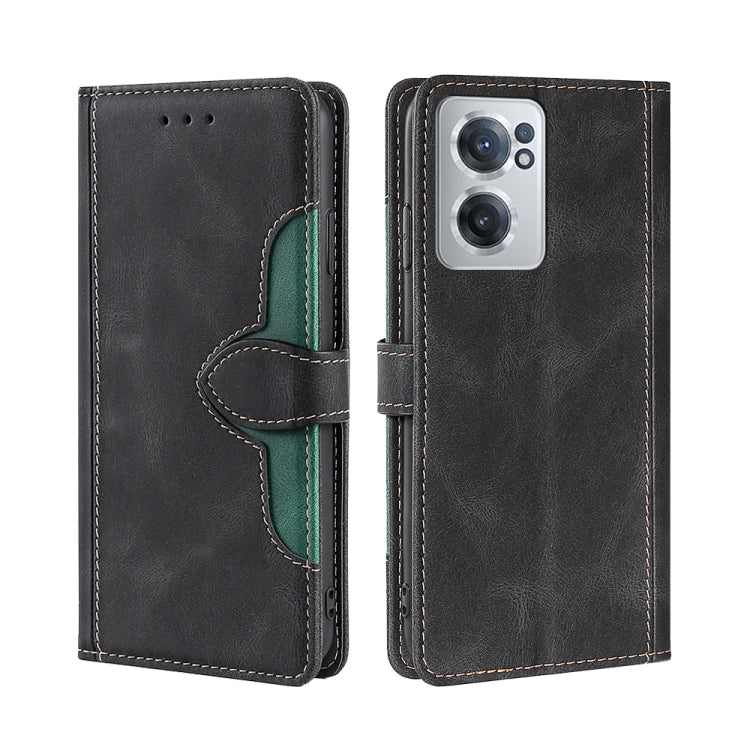 Stitching Skin Feel Magnetic Buckle Horizontal Flip PU Leather Case, For OnePlus Nord CE 2 5G