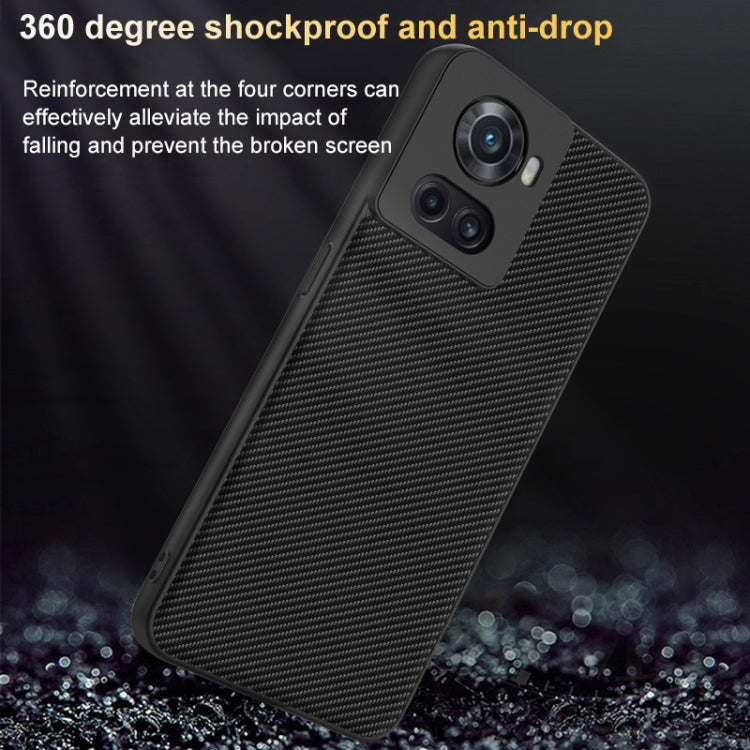 Ultra-thin Carbon Fiber Texture Printing Phone Case, For OnePlus 10R / Ace