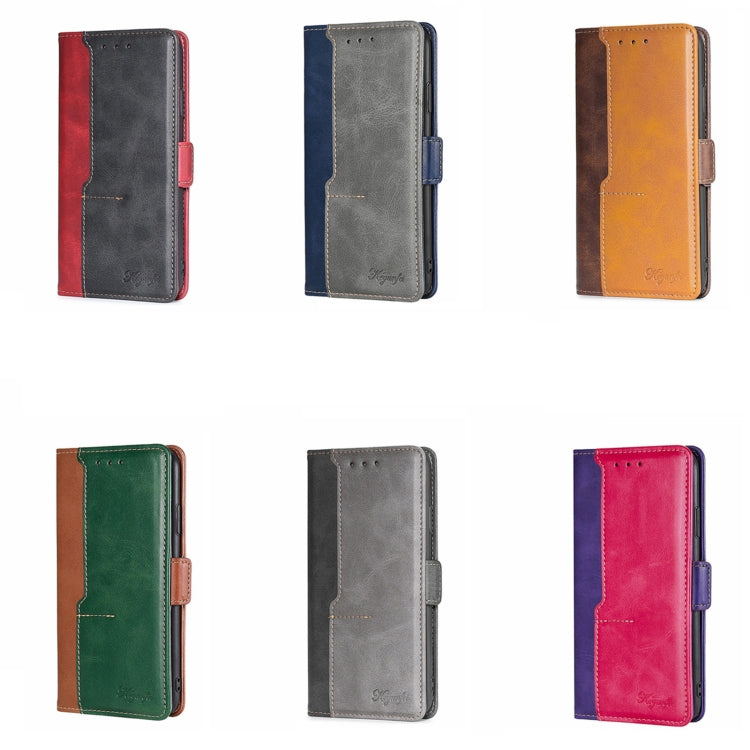 Contrast Color Side Buckle Leather Phone Case, For OnePlus Nord CE 2 Lite 5G, For OnePlus Ace Racing