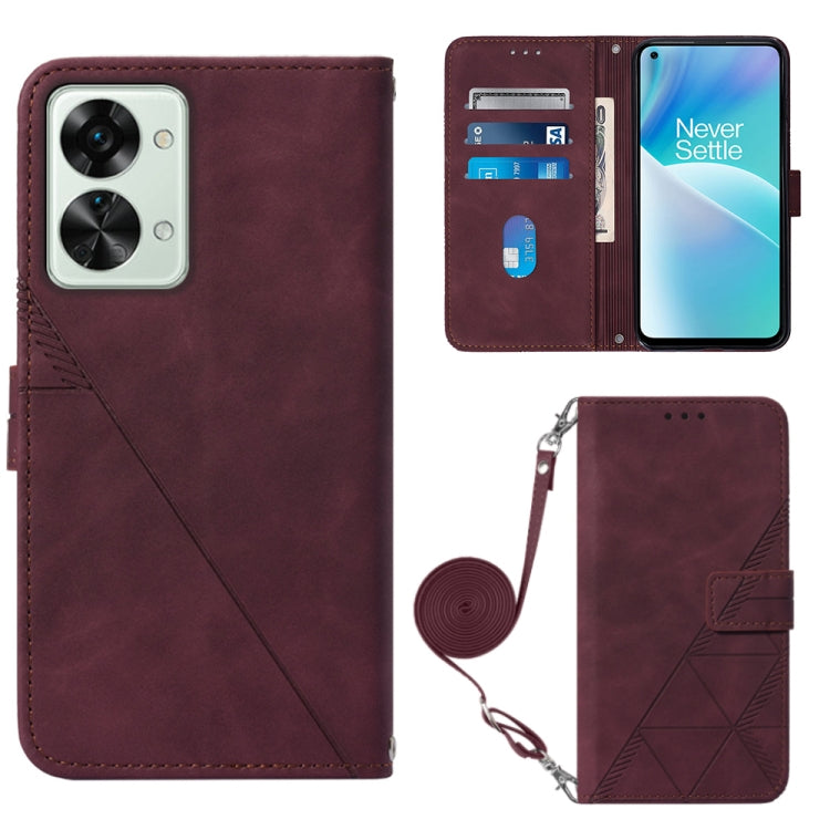 Crossbody 3D Embossed Flip Leather Phone Case, For OPPO Reno8, For OPPO Reno8 Pro, For OPPO Reno8 Pro+, For OnePlus Nord 2T