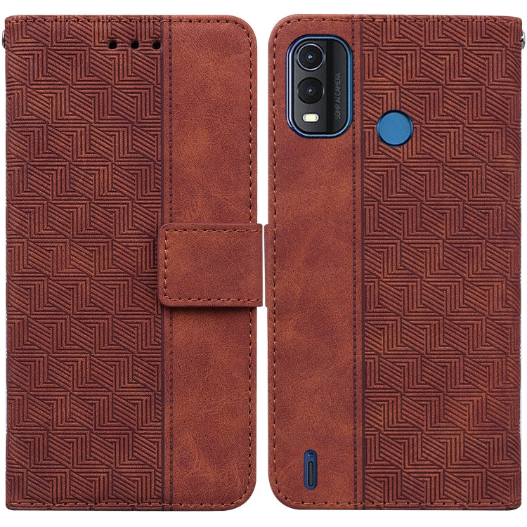 Geometric Embossed Leather Phone Case, For Nokia C2 2nd Edition, For Nokia C21, For Nokia G11 Plus