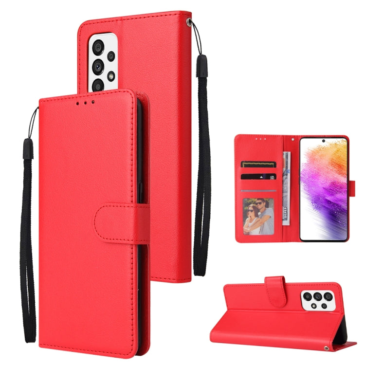 3 Card Slots Multifunctional Leather Phone Case, For Samsung Galaxy A33 5G, For Samsung Galaxy A53 5G, For Samsung Galaxy A73 5G