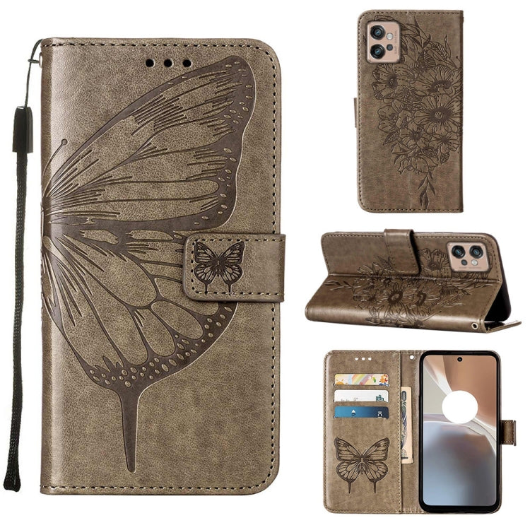 Embossed Butterfly Flip Leather Phone Case, For Itel P38/S17/S1661W/Vision 3, For Motorola Edge 30, For Motorola Moto G32