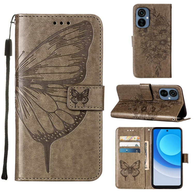 Embossed Butterfly Flip Leather Phone Case, For OnePlus 10T 5G Global, For Tecno Camon 19, For Tecno Camon 19 NEO